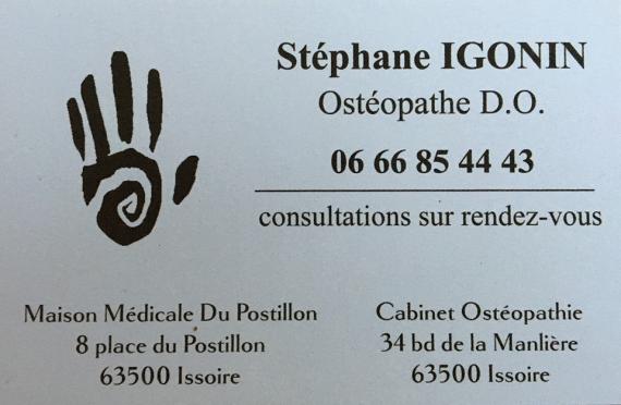 Ostéopathe - Issoire - Stéphane Igonin