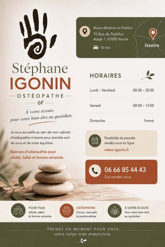 Ostéopathe - Issoire - Stéphane Igonin